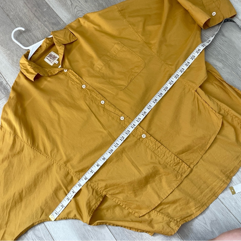 A Shirt Thing Buttonup Shirt dolman sleeve womens Orange (small) chic office - Picture 3 of 6